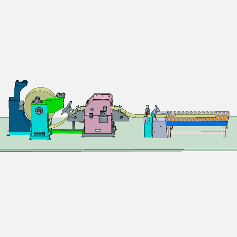 The Coil Uncoiling, Leveling, Feeding, And Cutting Line