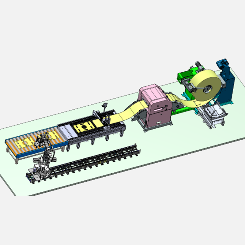 The Coil-uncoiling, Leveling, Feeding, And Laser Blanking Line