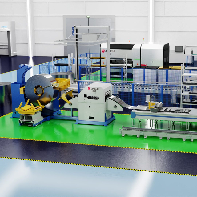 The Coil-uncoiling, Leveling, Feeding, And Laser Blanking Line