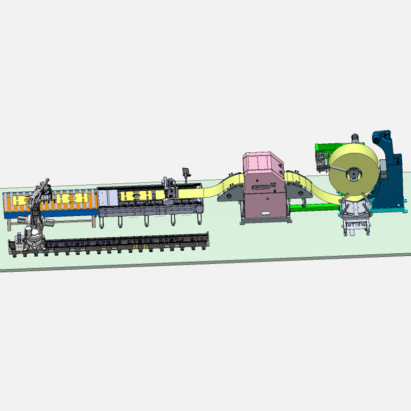 The Coil-uncoiling, Leveling, Feeding, And Laser Blanking Line