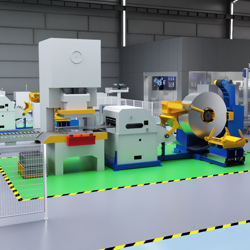 Uncoiling, Leveling & Feeding Stamping/Press Line