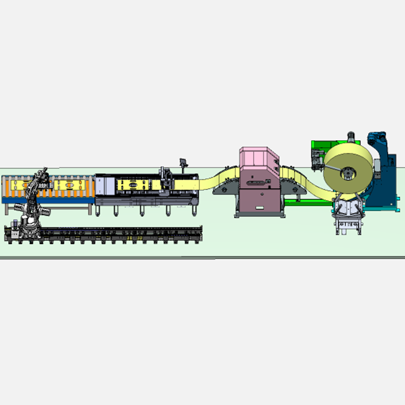 The Coil-uncoiling, Leveling, Feeding, And Laser Blanking Line